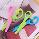 New 1 Pcs 137mm Mini Safety Round Head Plastic Scissors