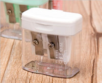 Double Holes Plastic Pencil Sharpeners