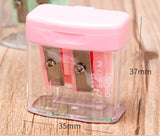 Double Holes Plastic Pencil Sharpeners