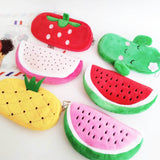 Cute Fruit Watermelon Cactus Plush Pencil Case