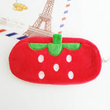 Cute Fruit Watermelon Cactus Plush Pencil Case