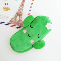 Cute Fruit Watermelon Cactus Plush Pencil Case