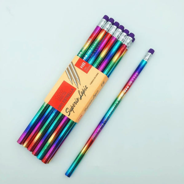 Rainbow Pencil Wood