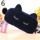 Large Capacity Plush Pencil Bag