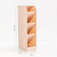 4 Grid Pencil Pot Box Case Desktop Pen Holder Table