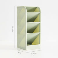 4 Grid Pencil Pot Box Case Desktop Pen Holder Table