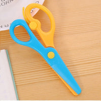 137mm Mini Safety Round Head Plastic Scissors