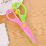 137mm Mini Safety Round Head Plastic Scissors